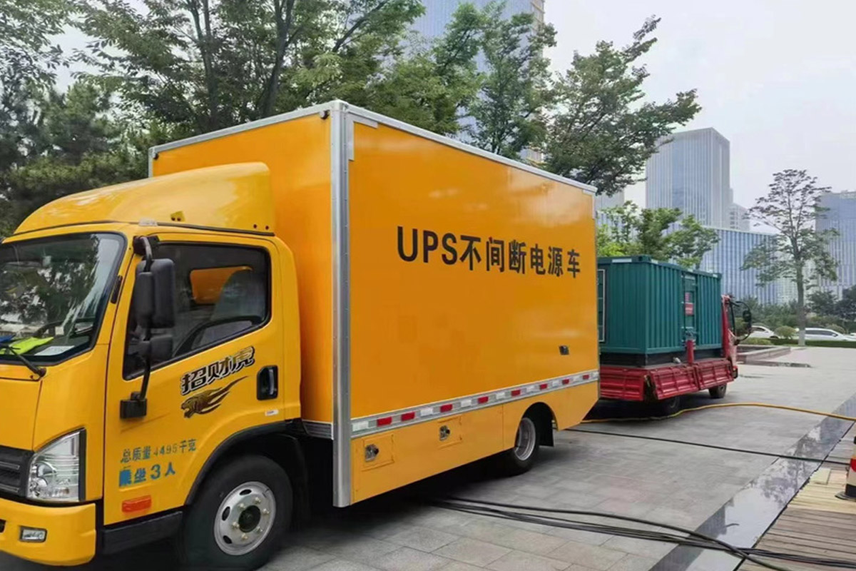 新龙镇发电机租赁施工现场